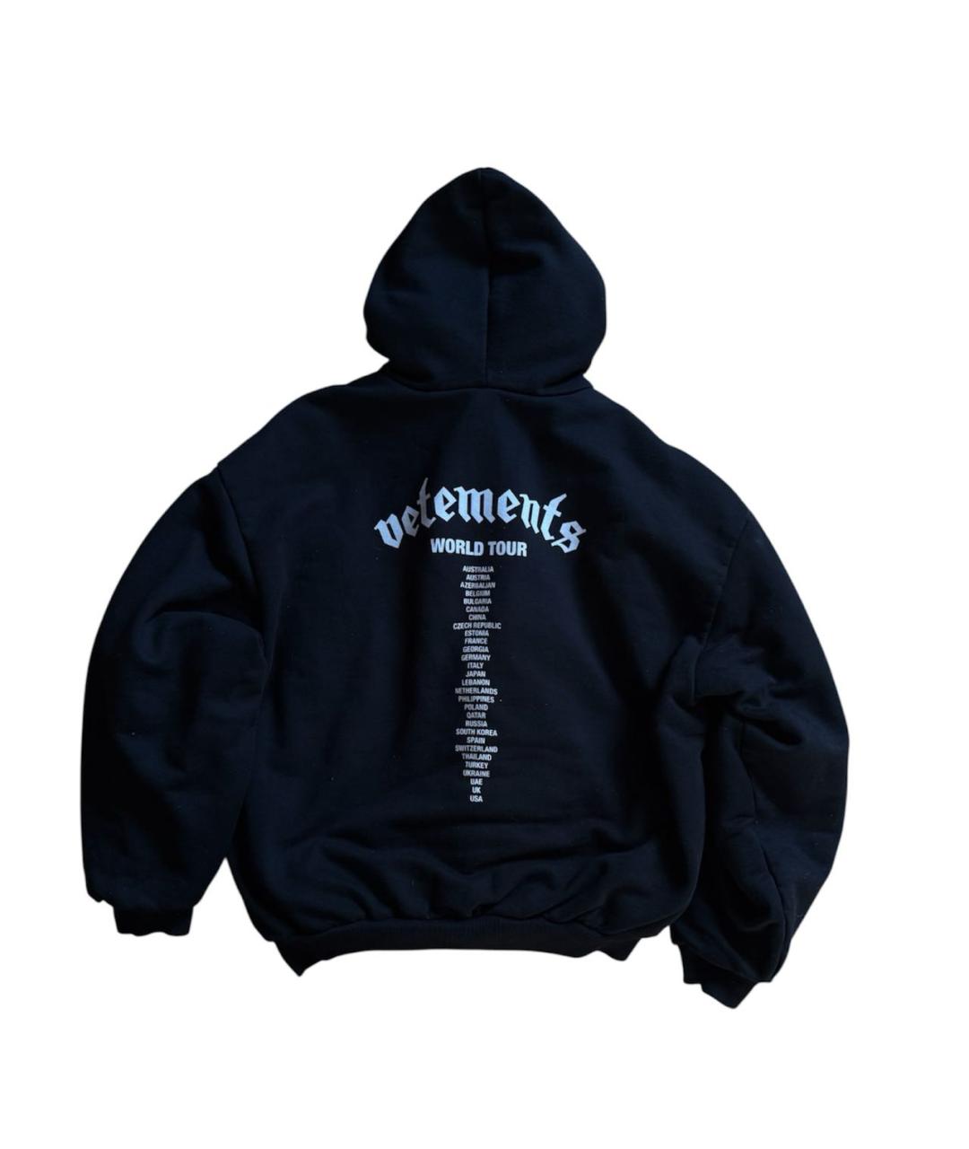 VETEMENTS Черная хлопковая куртка, фото 2