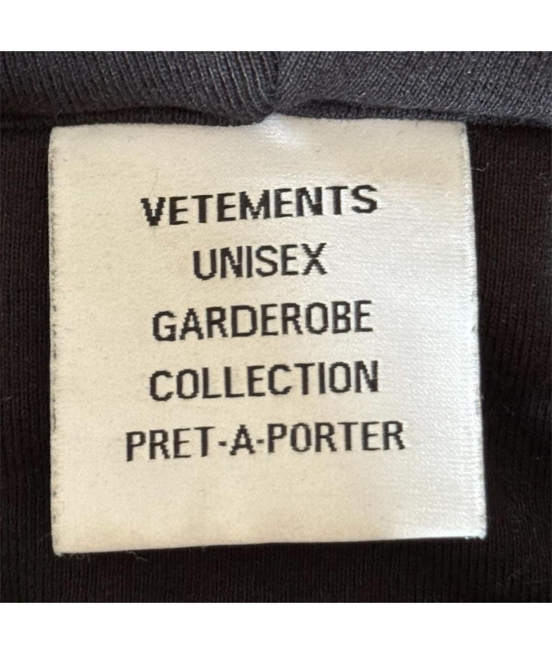 VETEMENTS Черная хлопковая куртка, фото 5