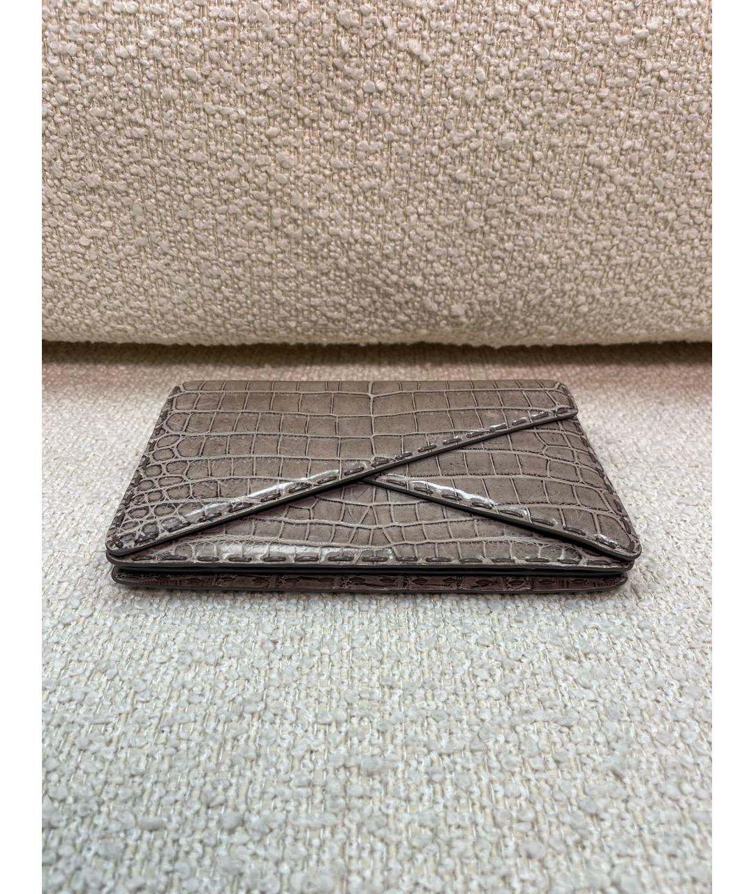 BOTTEGA VENETA Бежевый кожаный кошелек, фото 8