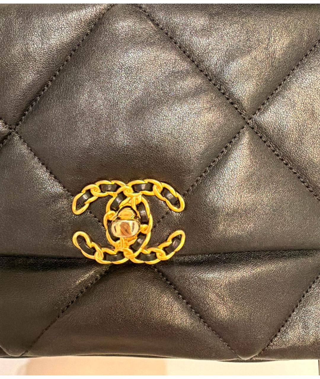 CHANEL Черная кожаная сумка через плечо, фото 3
