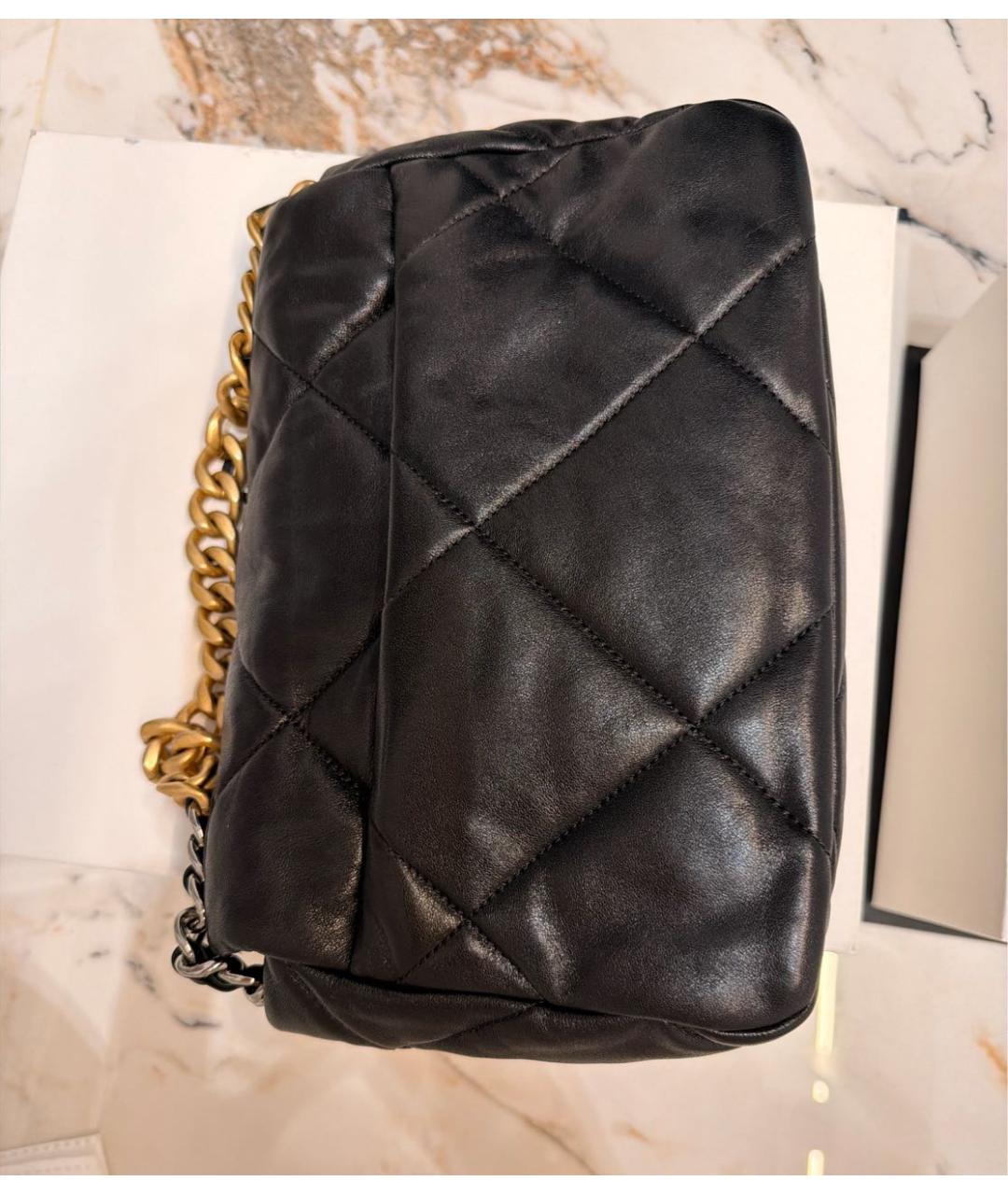 CHANEL Черная кожаная сумка через плечо, фото 5