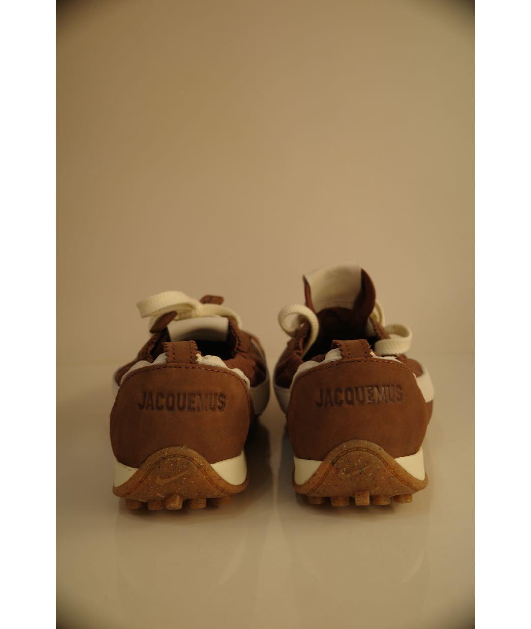 JACQUEMUS Коричневые низкие кроссовки / кеды, фото 4