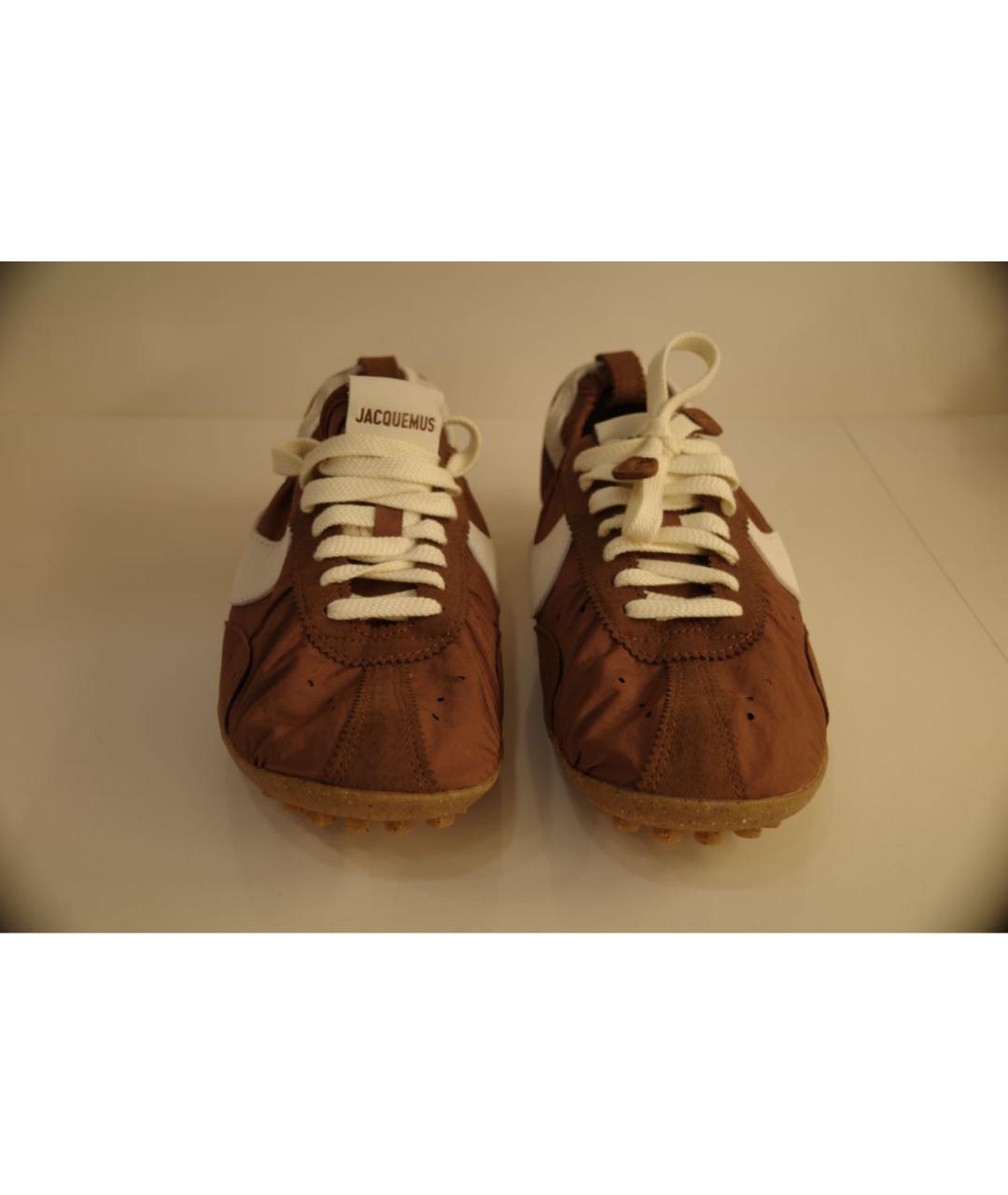 JACQUEMUS Коричневые низкие кроссовки / кеды, фото 2