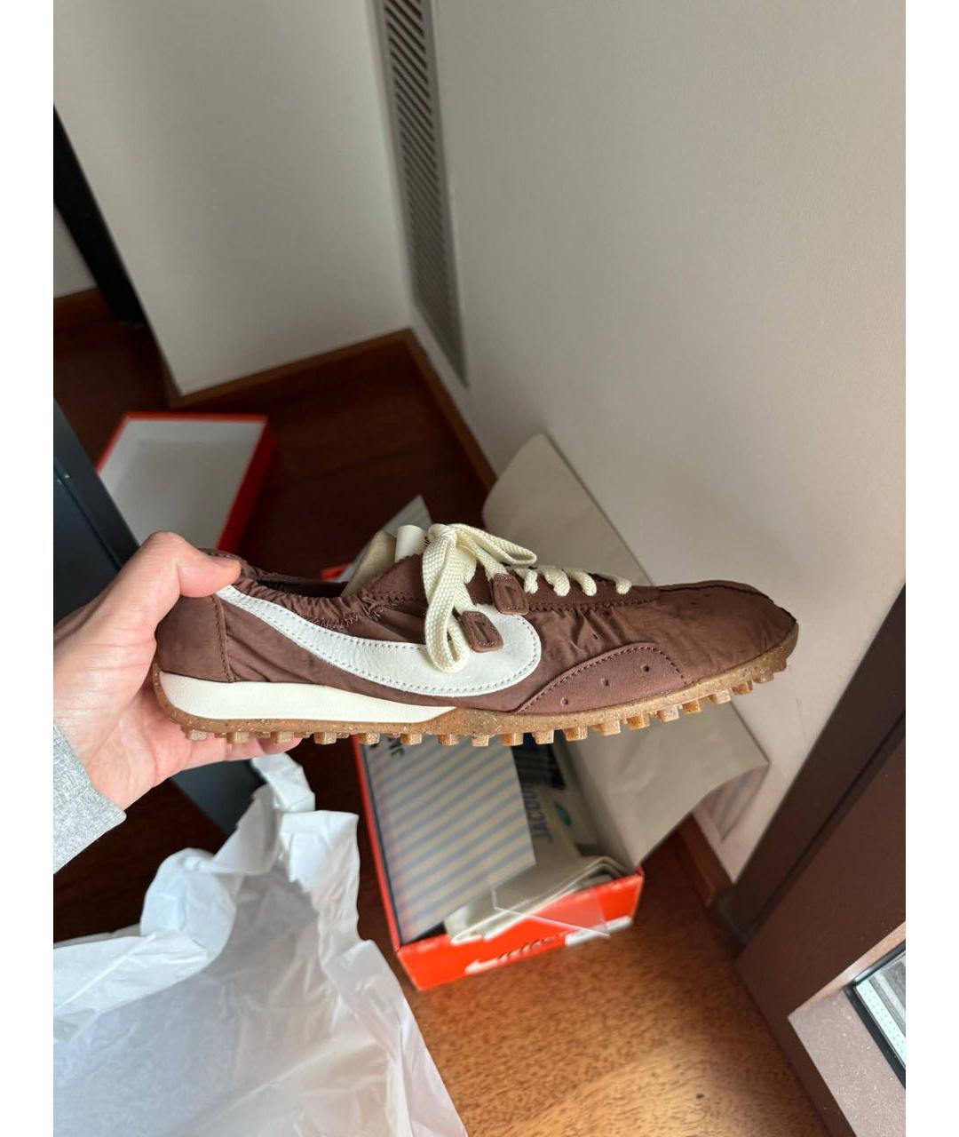 JACQUEMUS Коричневые низкие кроссовки / кеды, фото 8