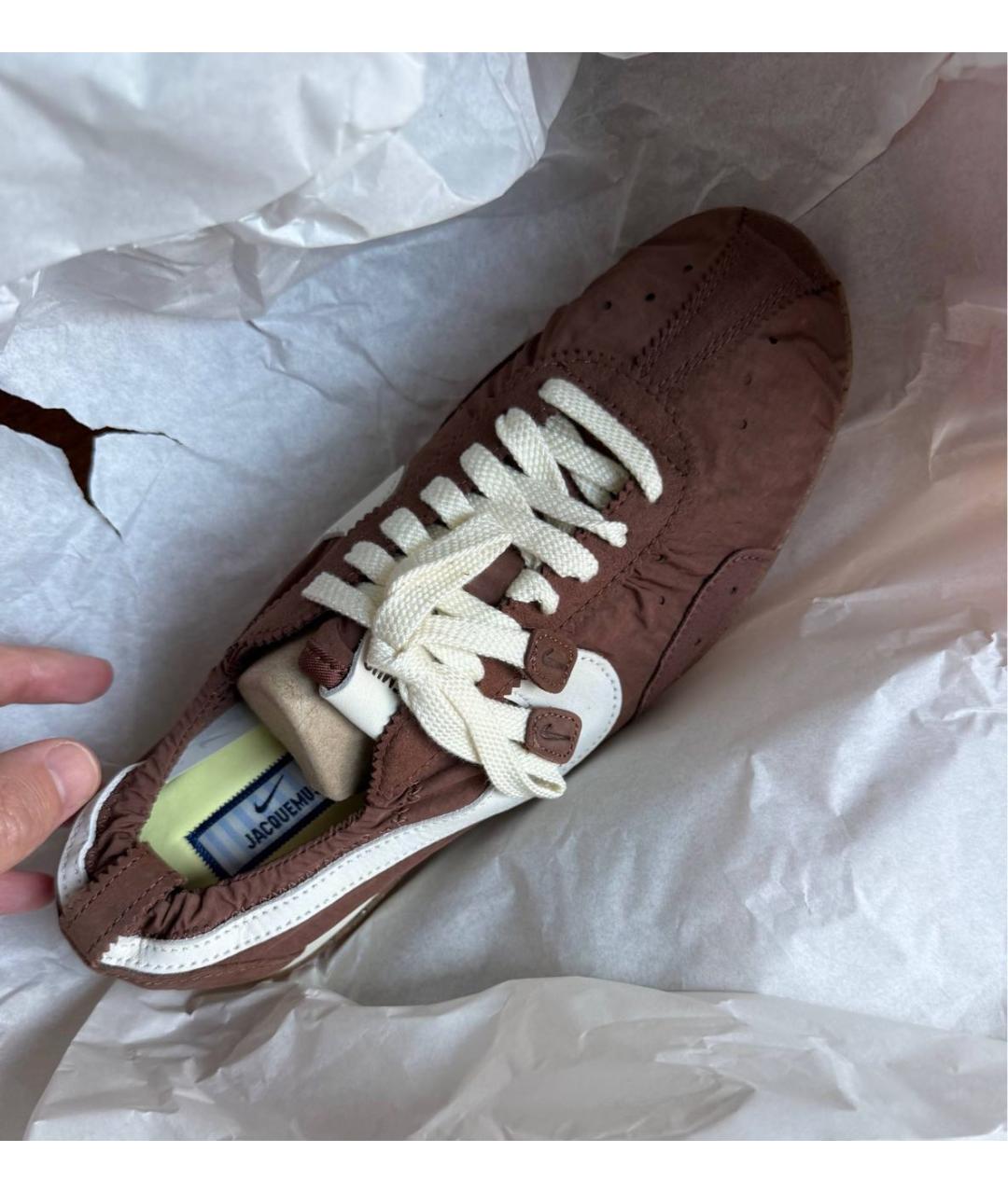 JACQUEMUS Коричневые низкие кроссовки / кеды, фото 6