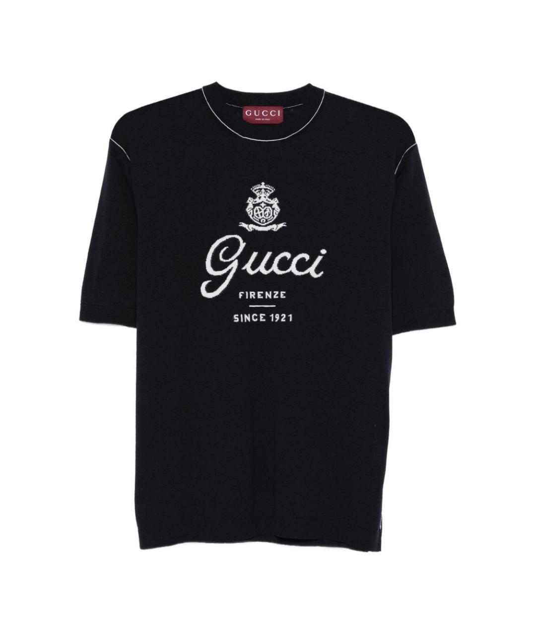 GUCCI Черная футболка, фото 1