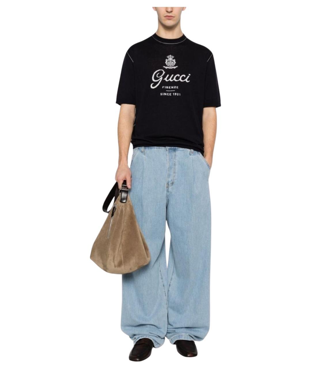 GUCCI Черная футболка, фото 2