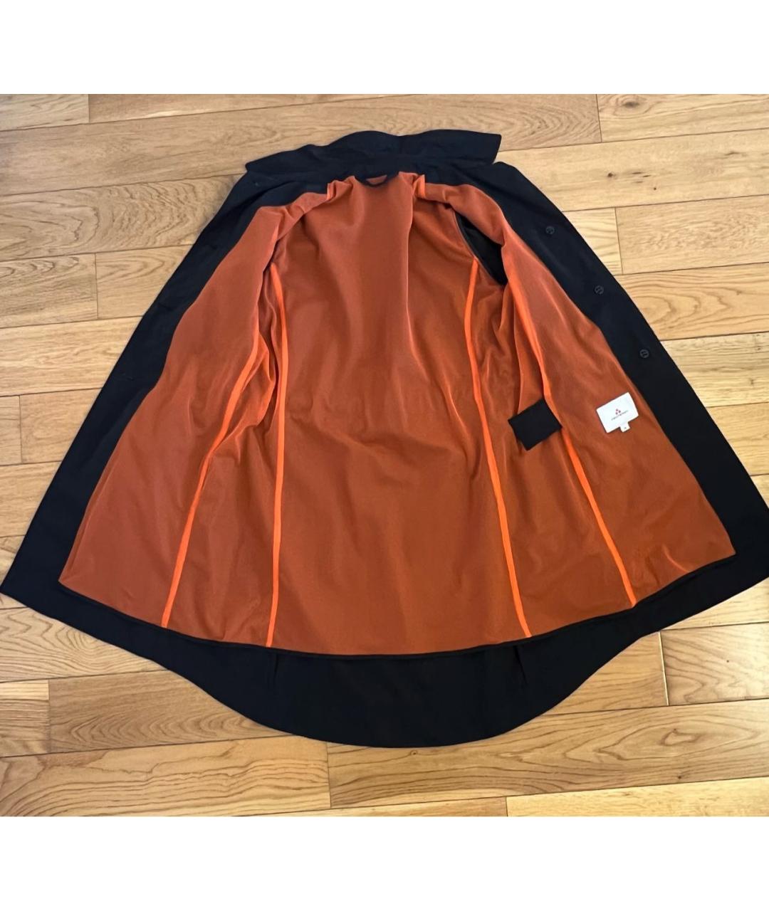 PEUTEREY Черный полиэстеровый тренч/плащ, фото 7