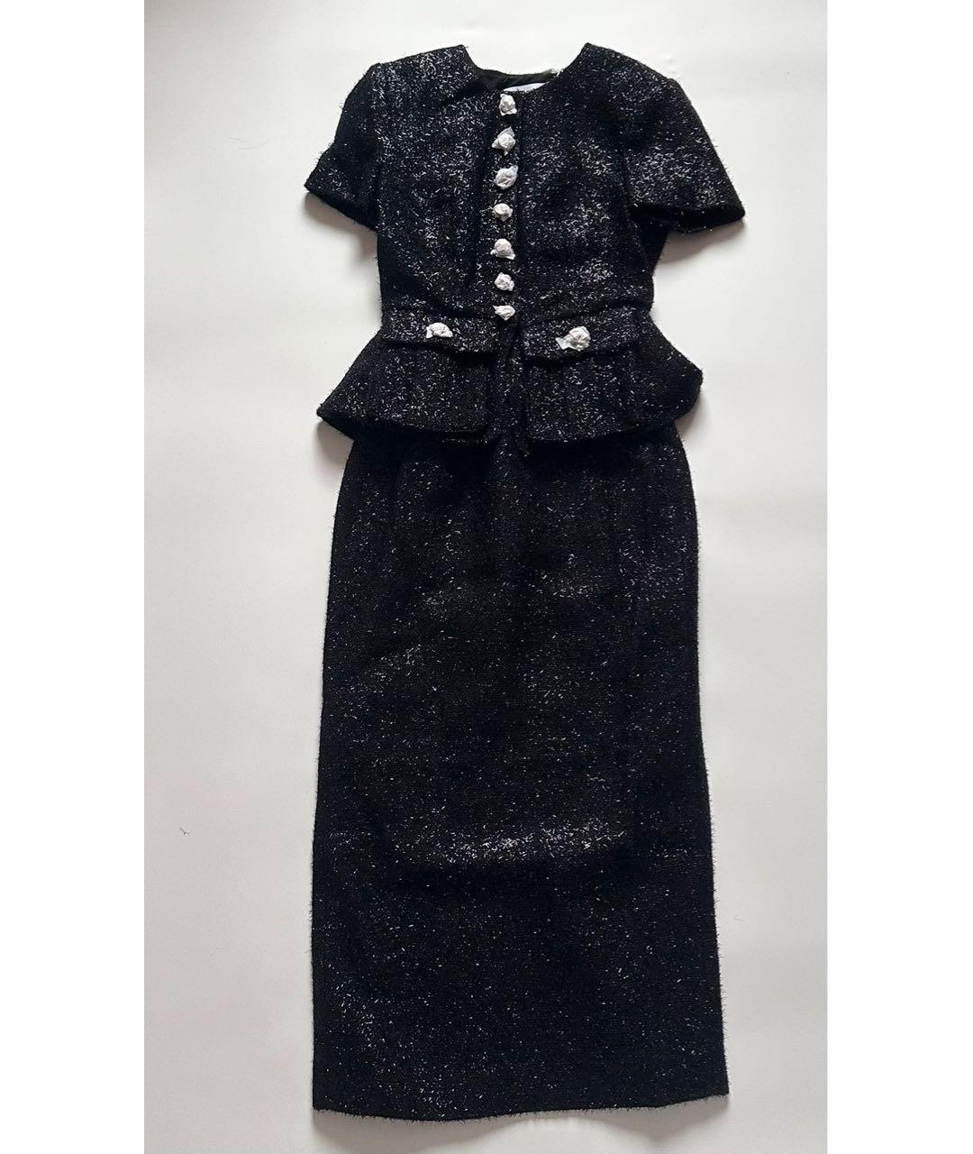 SELF-PORTRAIT Черное повседневное платье, фото 6