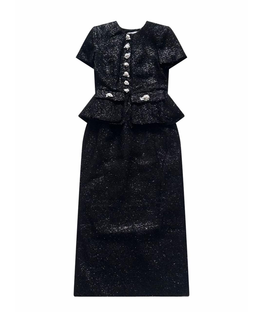 SELF-PORTRAIT Черное повседневное платье, фото 1