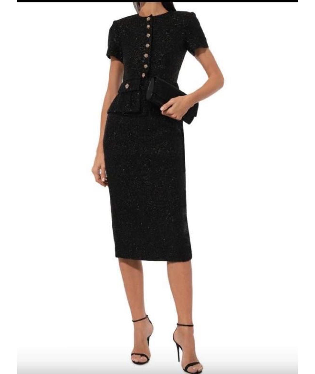 SELF-PORTRAIT Черное повседневное платье, фото 4