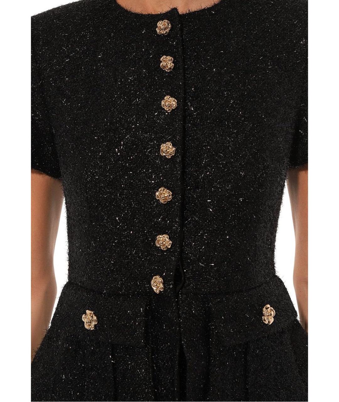 SELF-PORTRAIT Черное повседневное платье, фото 5