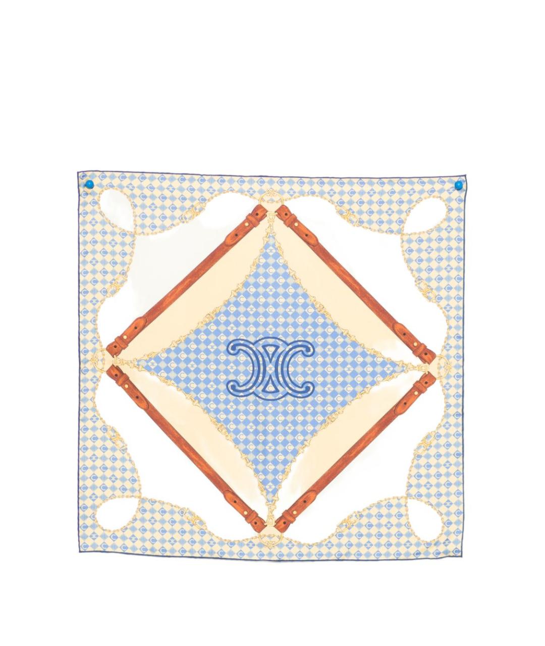 CELINE Мульти шелковый платок, фото 1