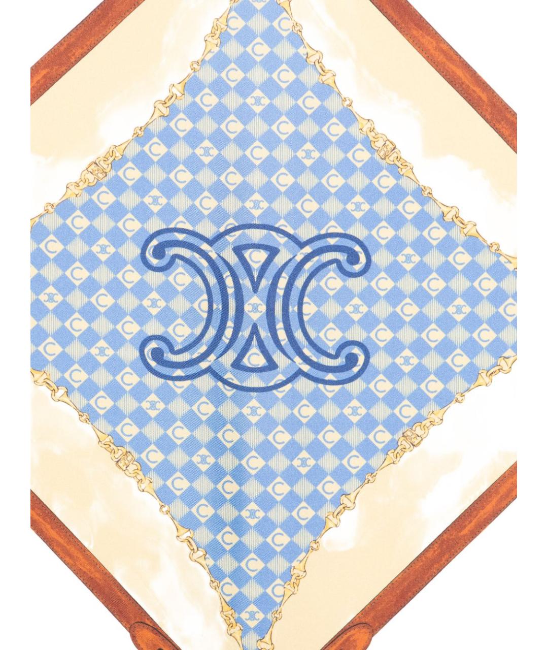 CELINE Мульти шелковый платок, фото 3