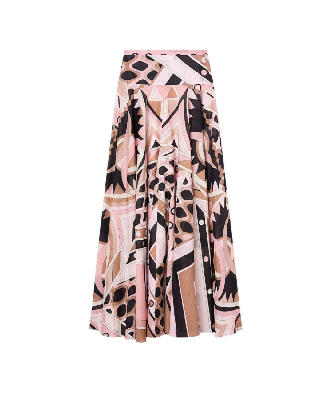 PUCCI Бежевая хлопковая юбка макси, фото 1