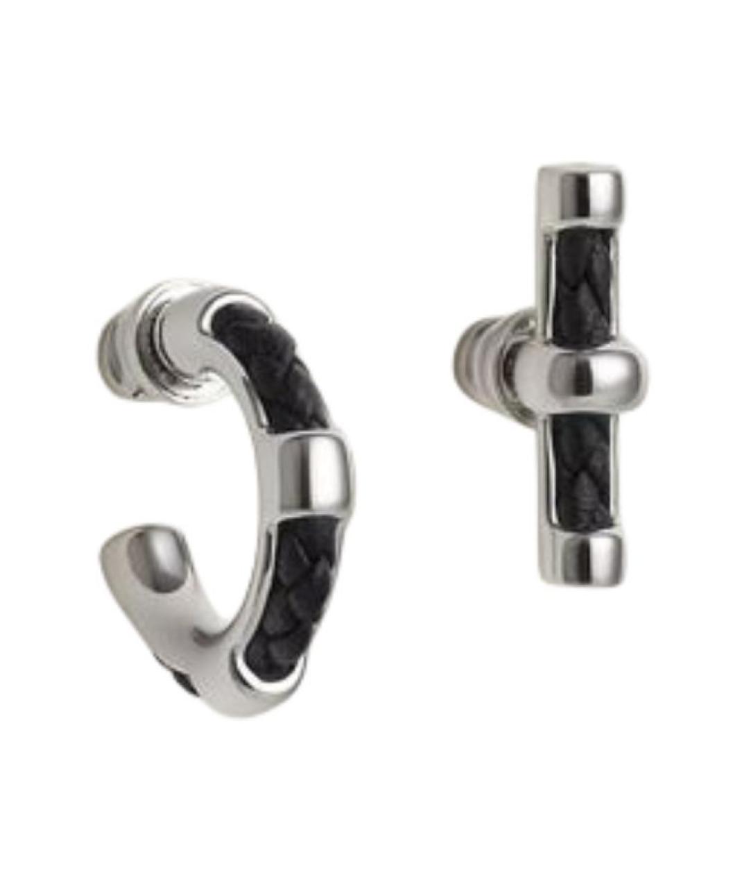 HERMES Черные серьги, фото 1