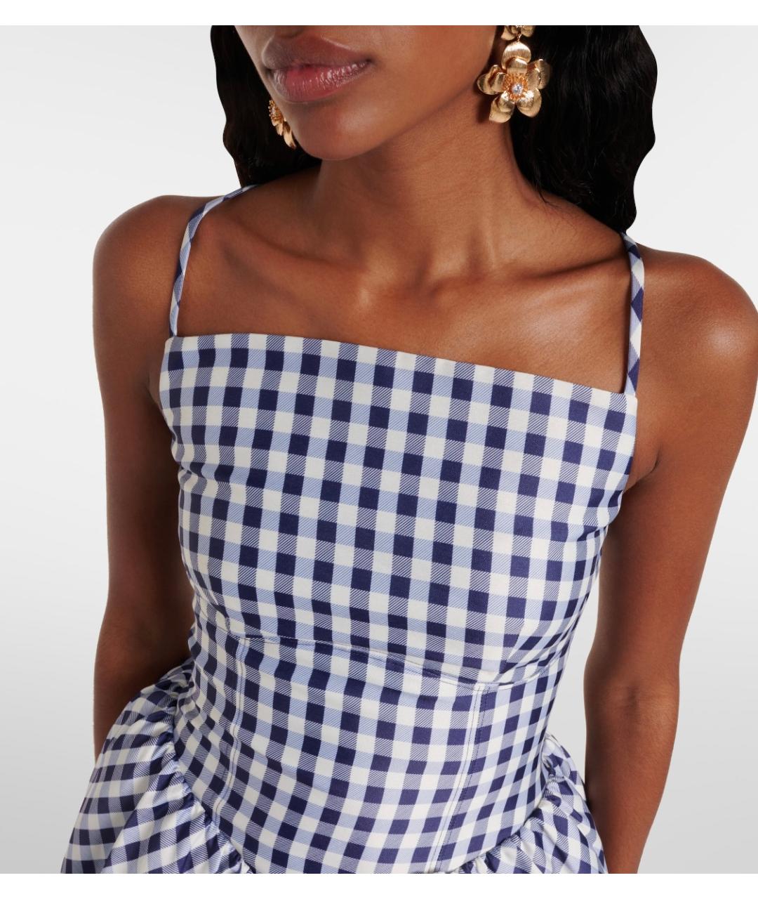 SELF-PORTRAIT Синее полиэстеровое коктейльное платье, фото 4