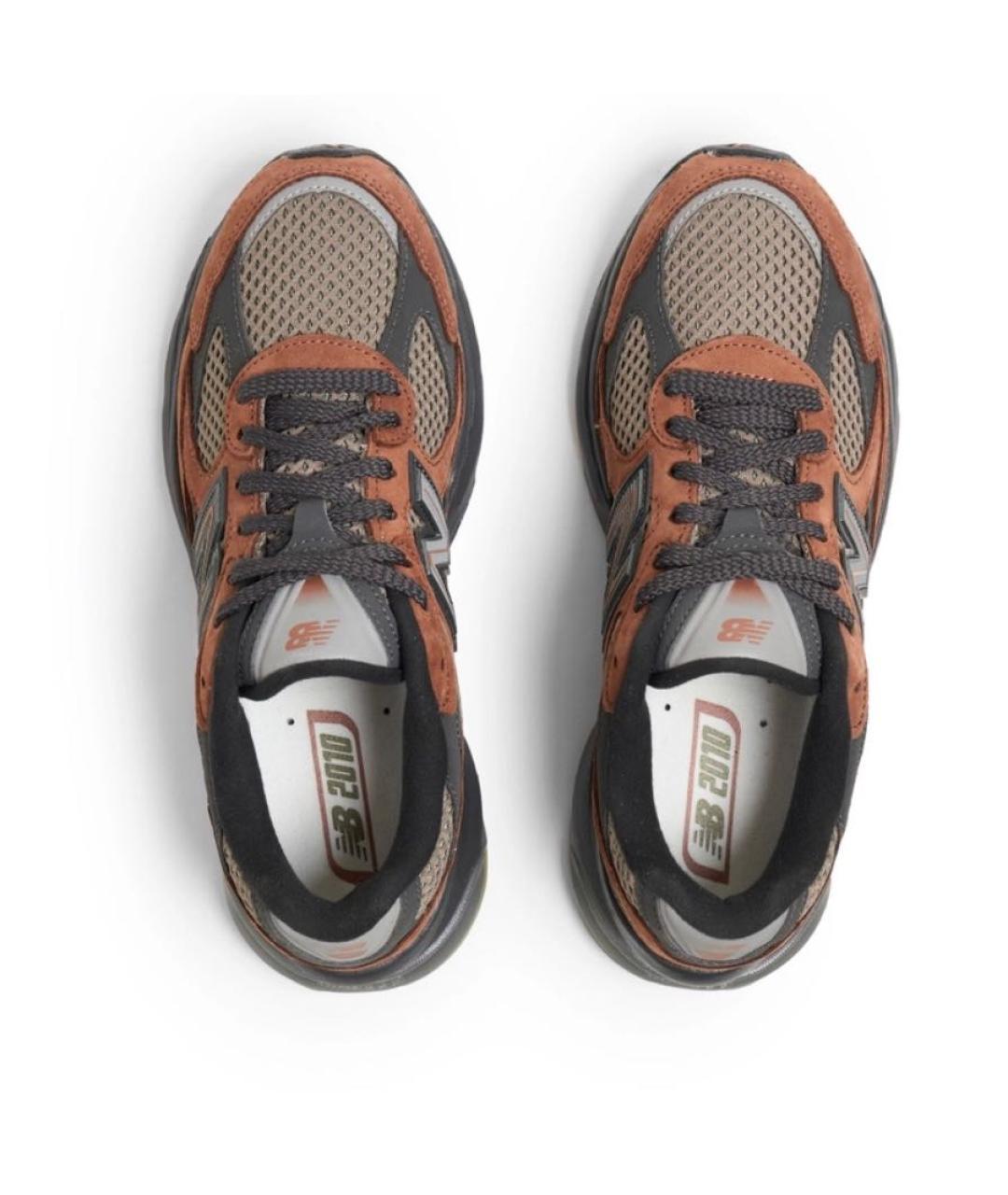 NEW BALANCE Коричневые замшевые кроссовки, фото 4