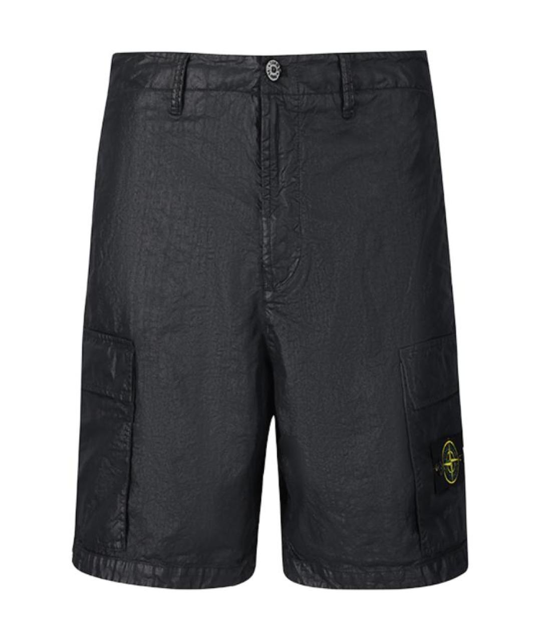 STONE ISLAND Черные шорты, фото 1