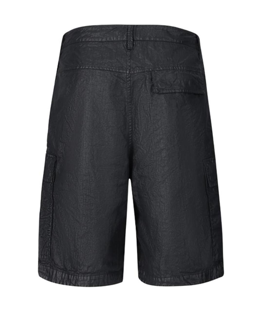 STONE ISLAND Черные шорты, фото 2