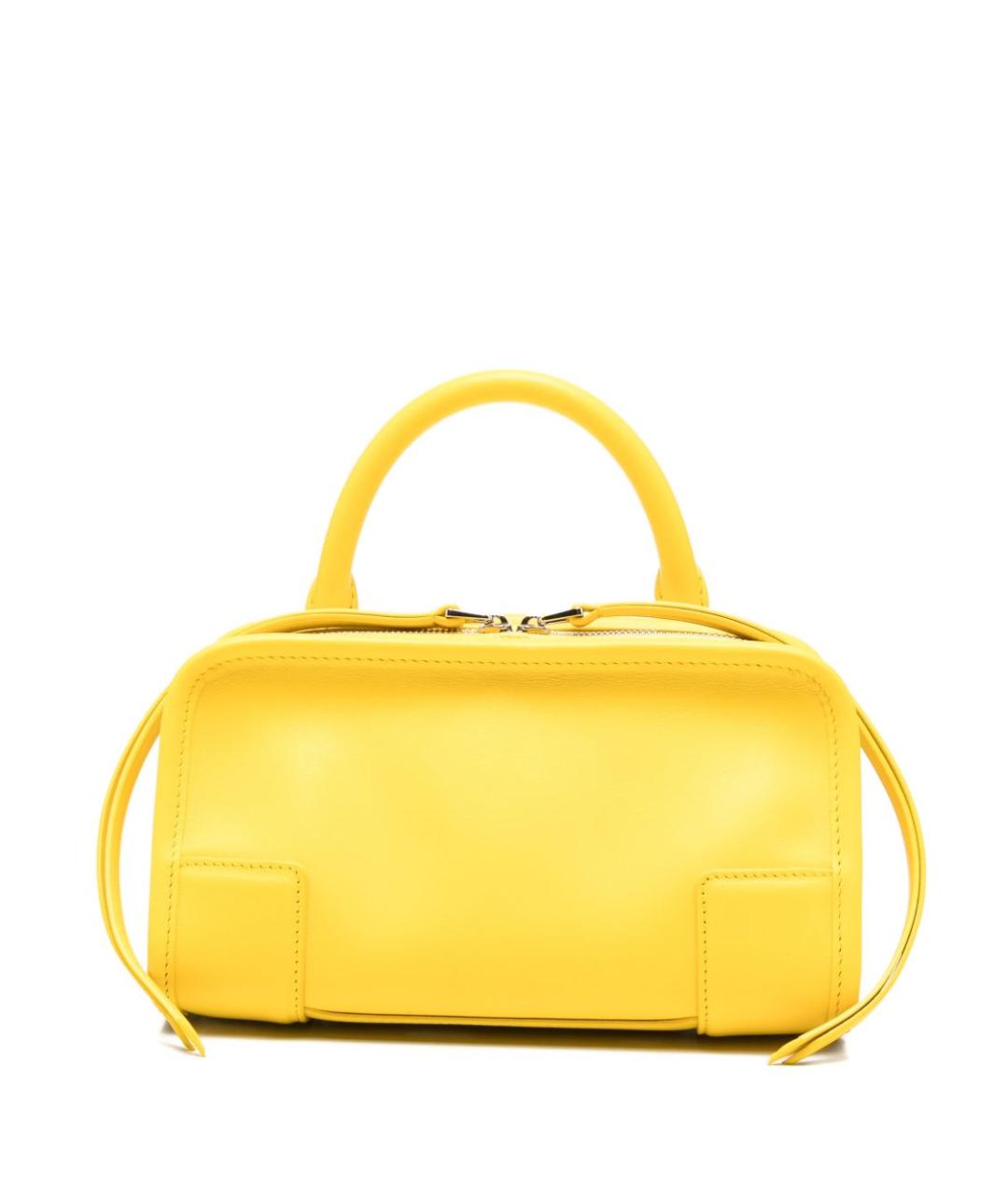 LOEWE Желтая кожаная сумка тоут, фото 1