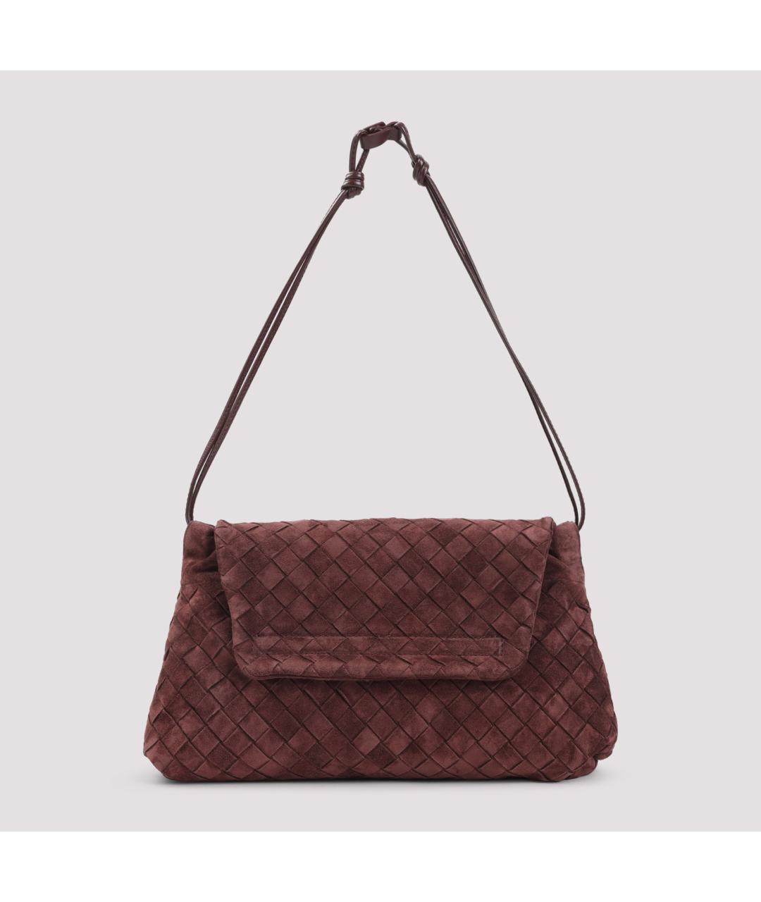 BOTTEGA VENETA Коричневая замшевая сумка через плечо, фото 2