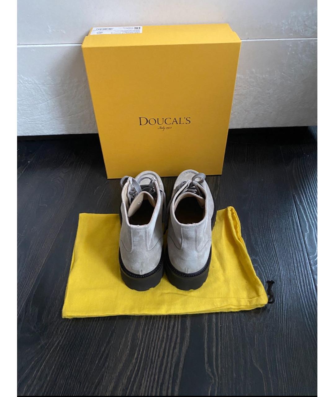 DOUCAL'S Бежевые замшевые ботинки, фото 4