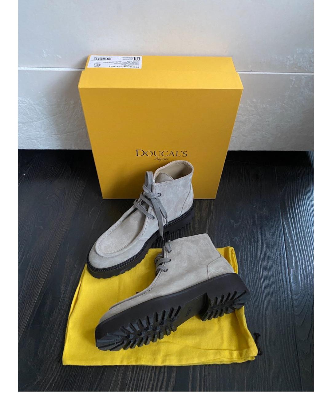 DOUCAL'S Бежевые замшевые ботинки, фото 6