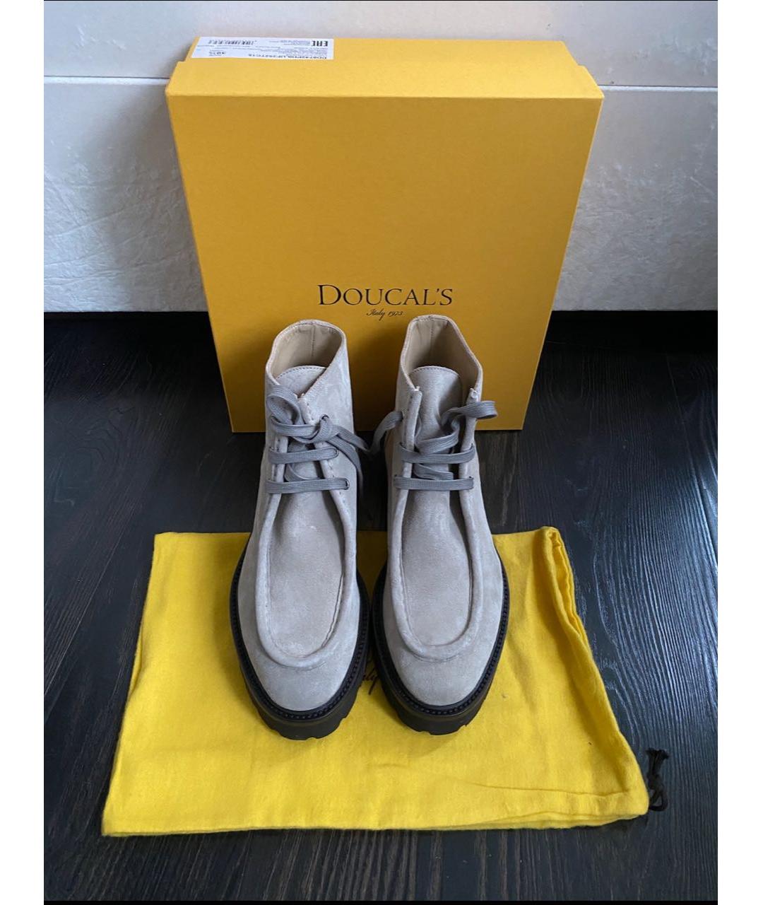 DOUCAL'S Бежевые замшевые ботинки, фото 2