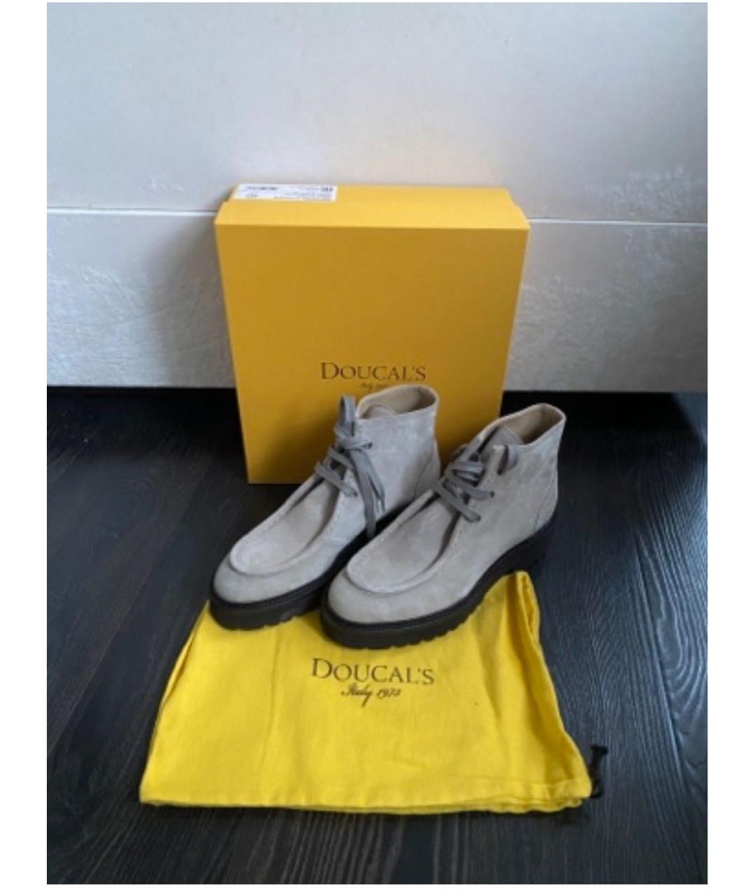 DOUCAL'S Бежевые замшевые ботинки, фото 5