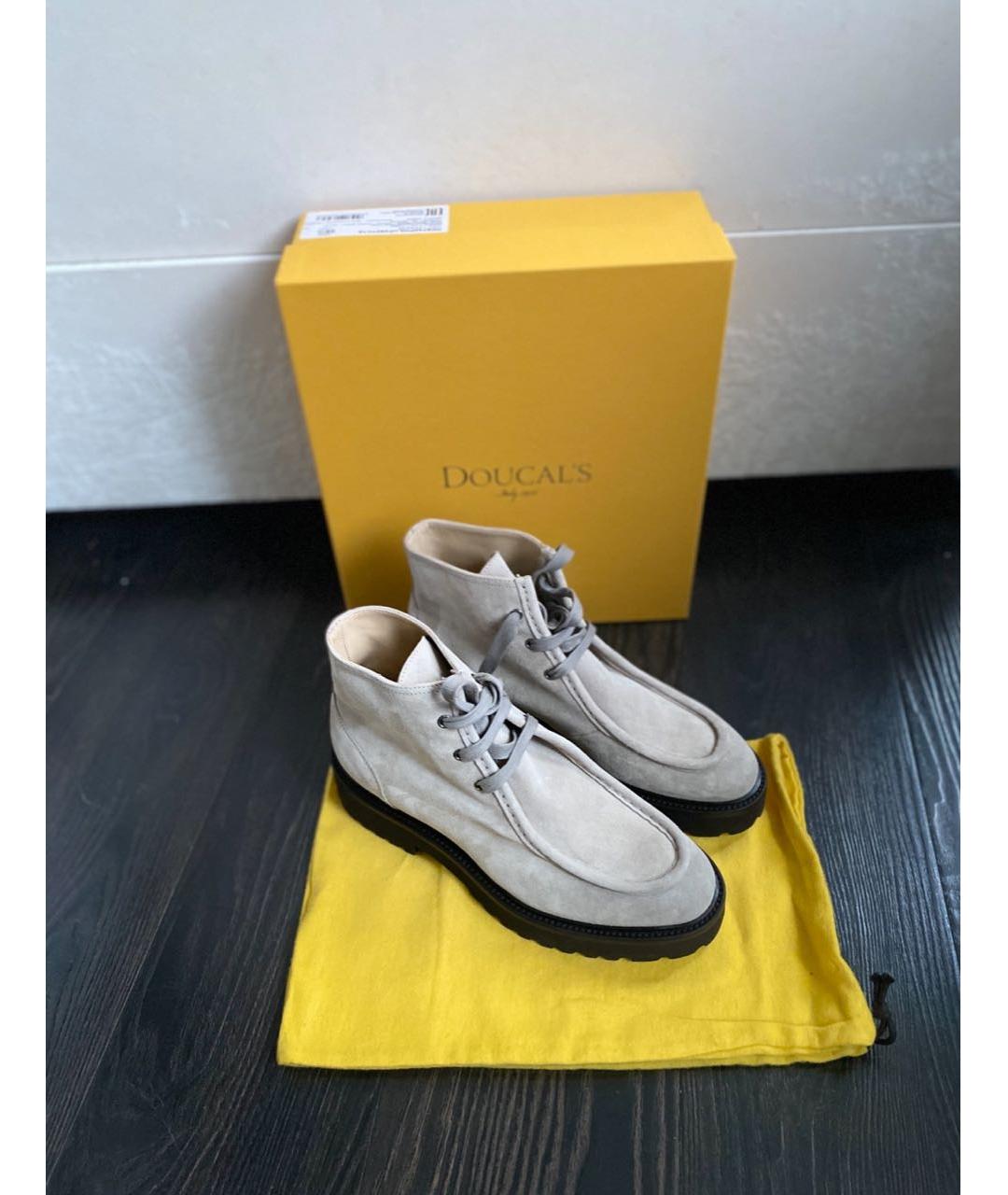 DOUCAL'S Бежевые замшевые ботинки, фото 9