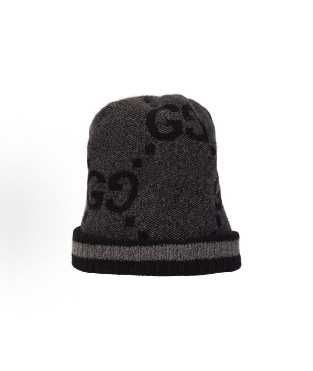 GUCCI Антрацитовая кашемировая шапка, фото 7