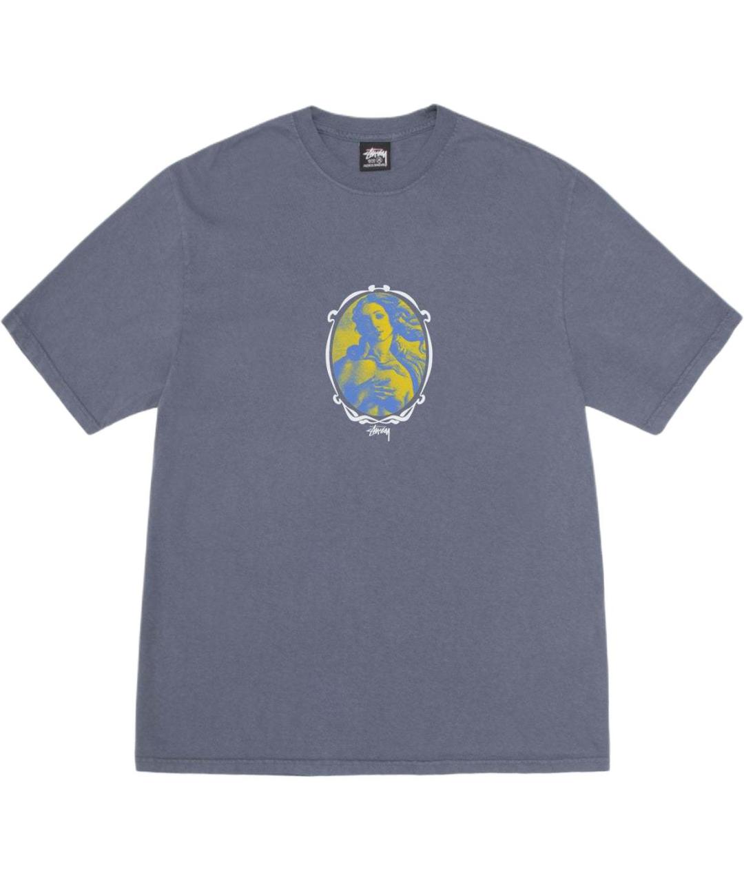STUSSY Синяя футболка, фото 1