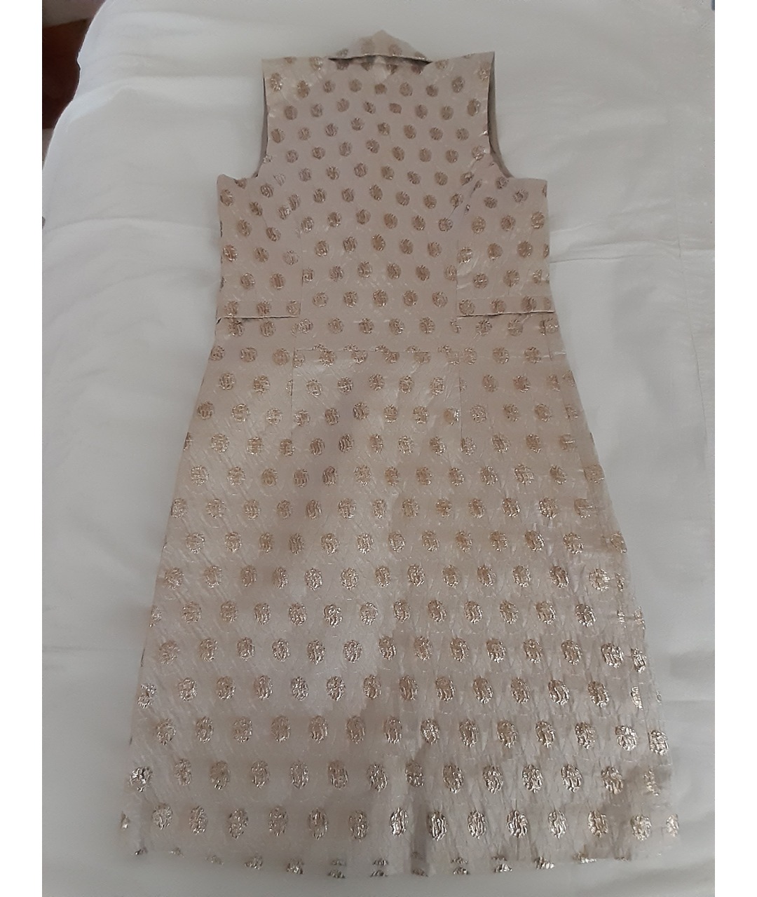 MARNI Золотое полиэстеровое платье, фото 4