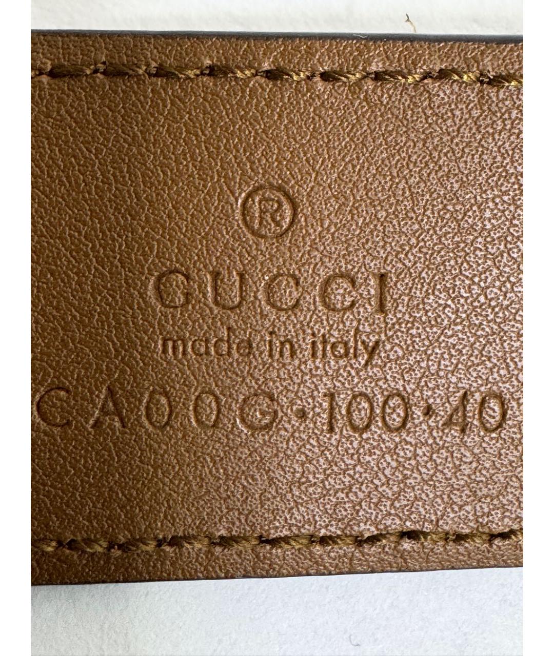 GUCCI Коричневый замшевый ремень, фото 7