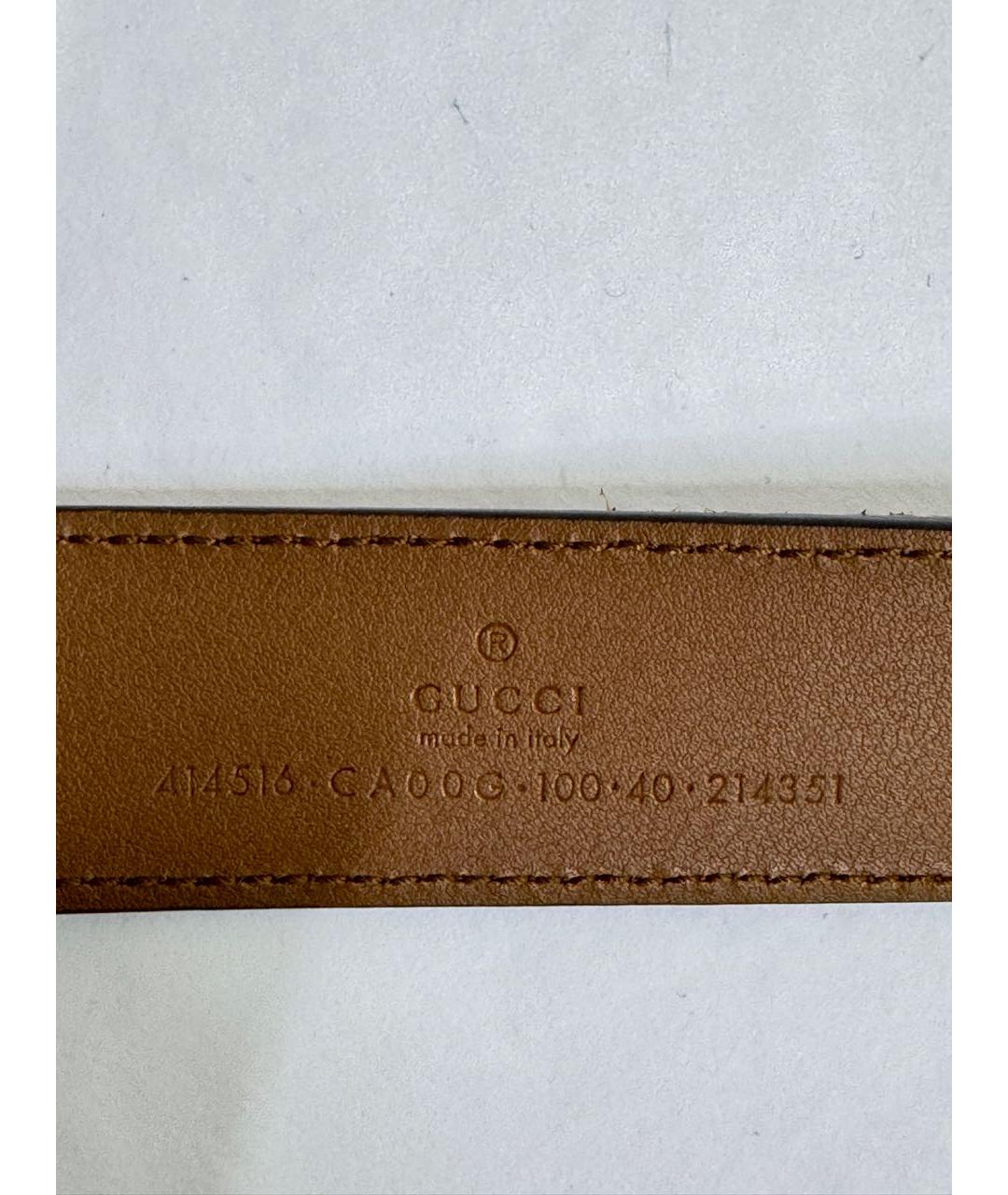 GUCCI Коричневый замшевый ремень, фото 6