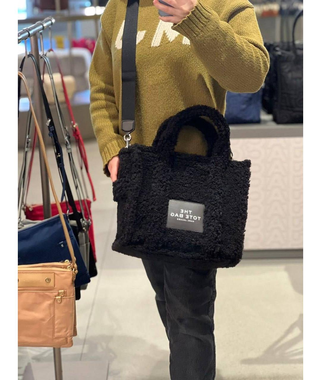 MARC JACOBS Черная сумка тоут, фото 7