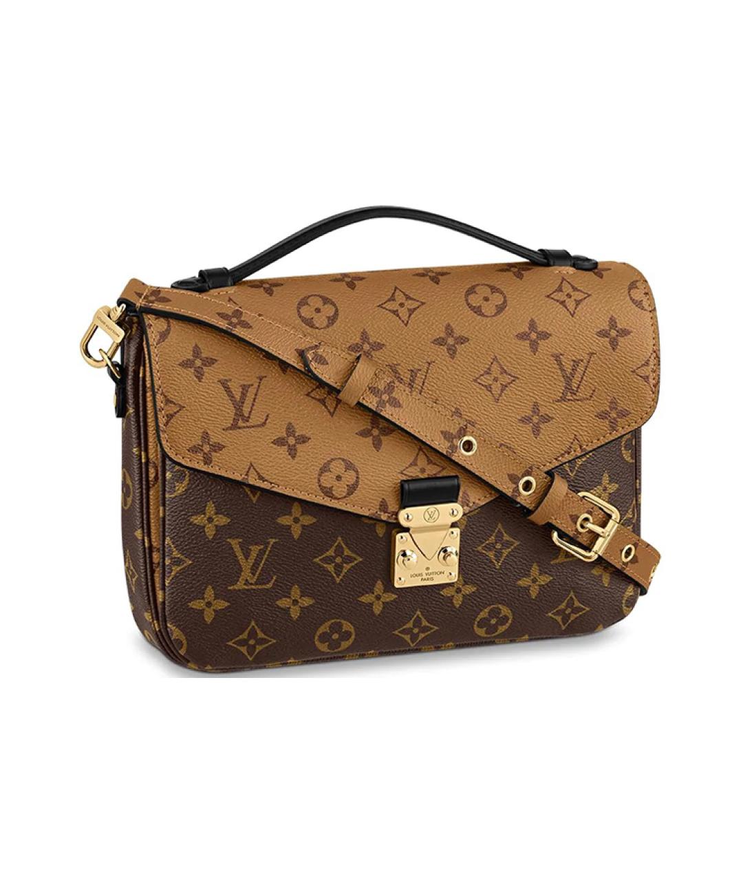 LOUIS VUITTON Коричневая сумка с короткими ручками, фото 1