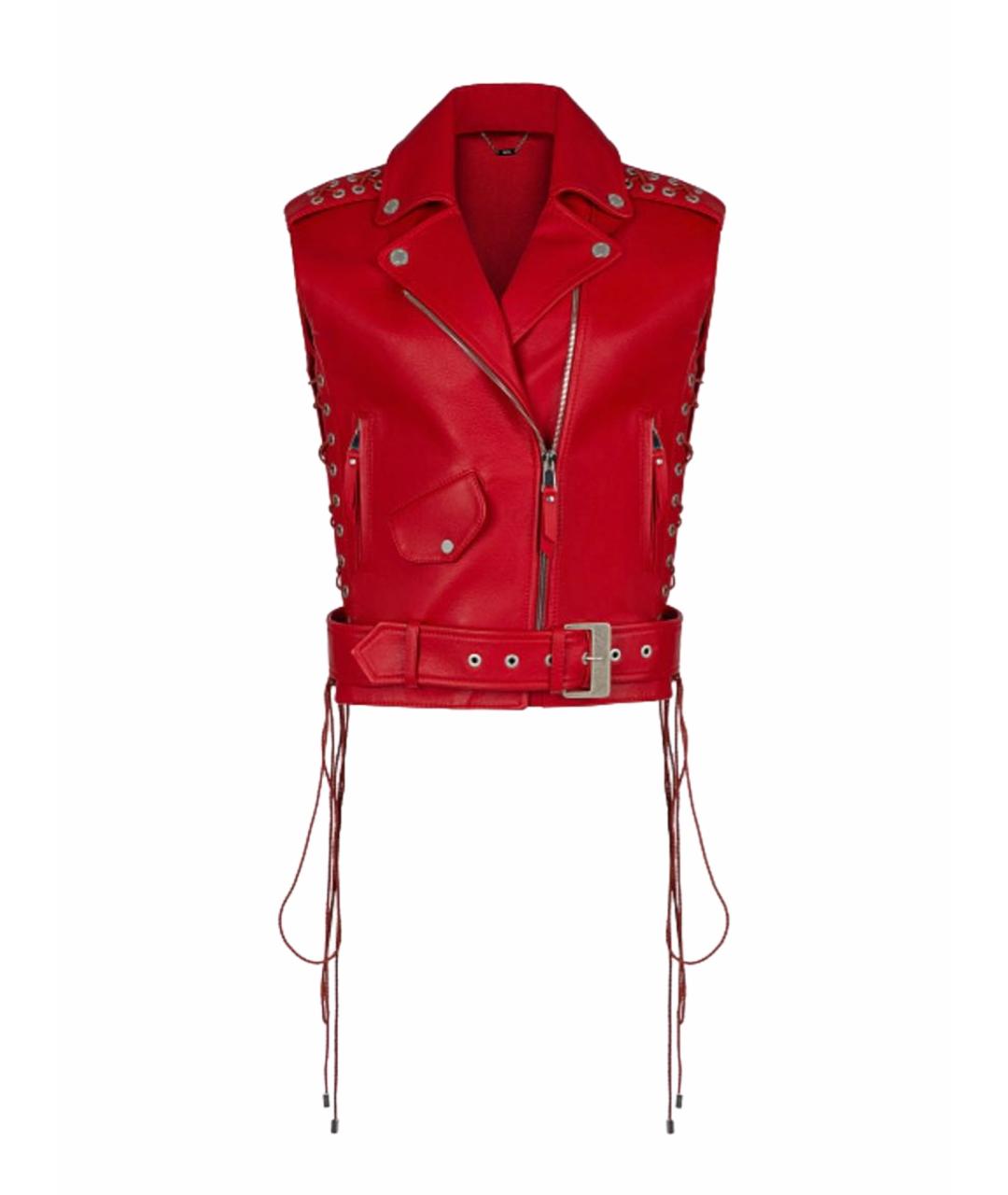 YANA RASKOVALOVA Бежевый кожаный жилет, фото 1