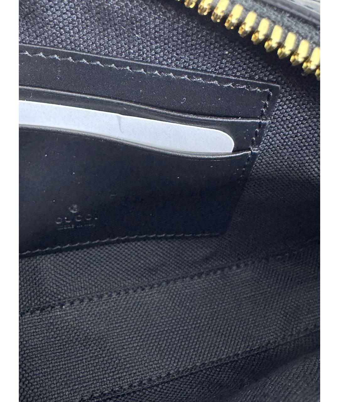 GUCCI Черная кожаная сумка через плечо, фото 8