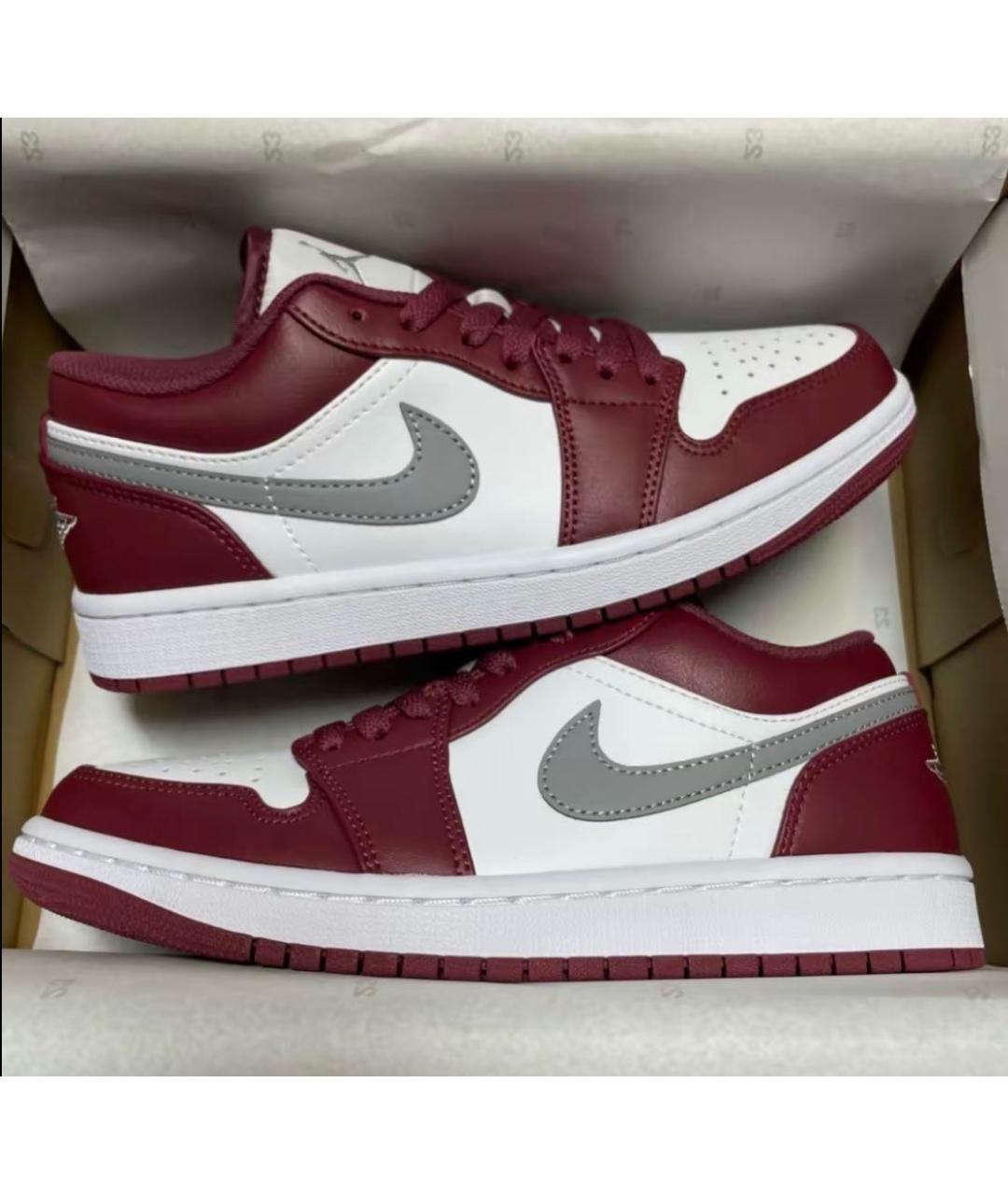 JORDAN Бирюзовые кожаные низкие кроссовки / кеды, фото 4