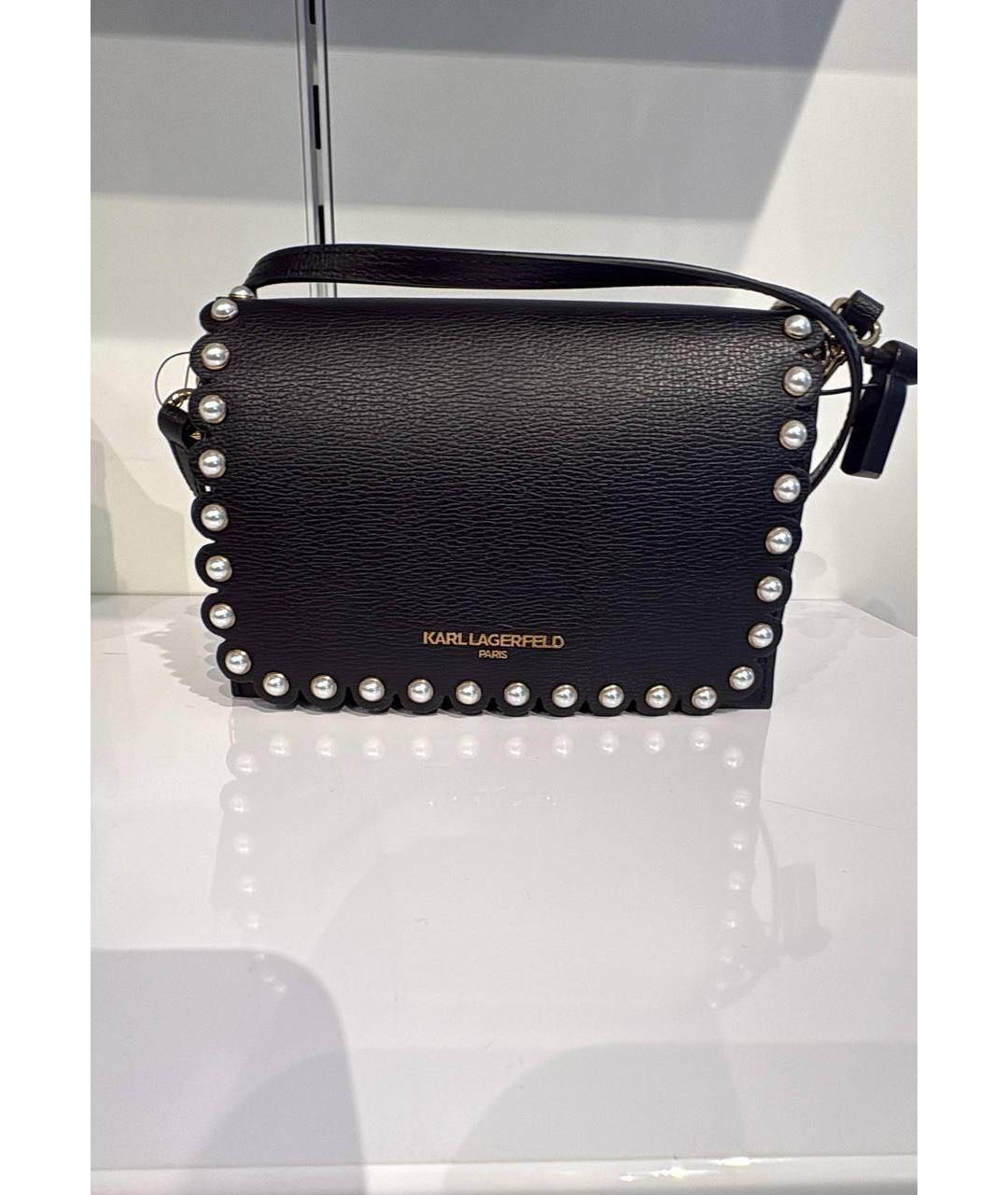 KARL LAGERFELD Черная сумка через плечо, фото 5