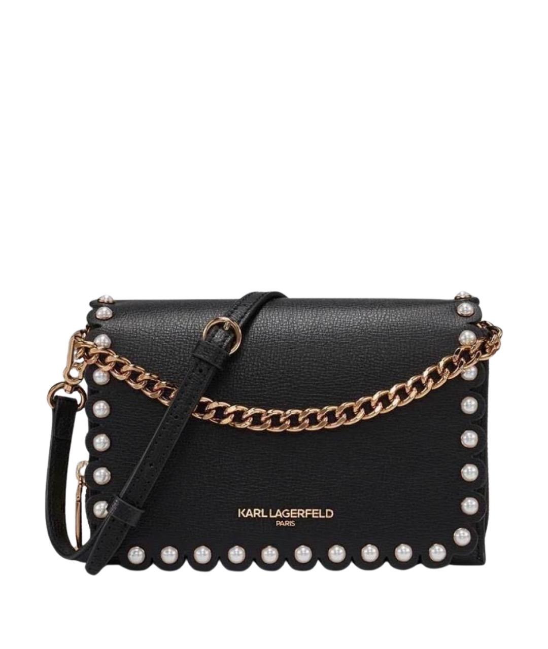 KARL LAGERFELD Черная сумка через плечо, фото 1