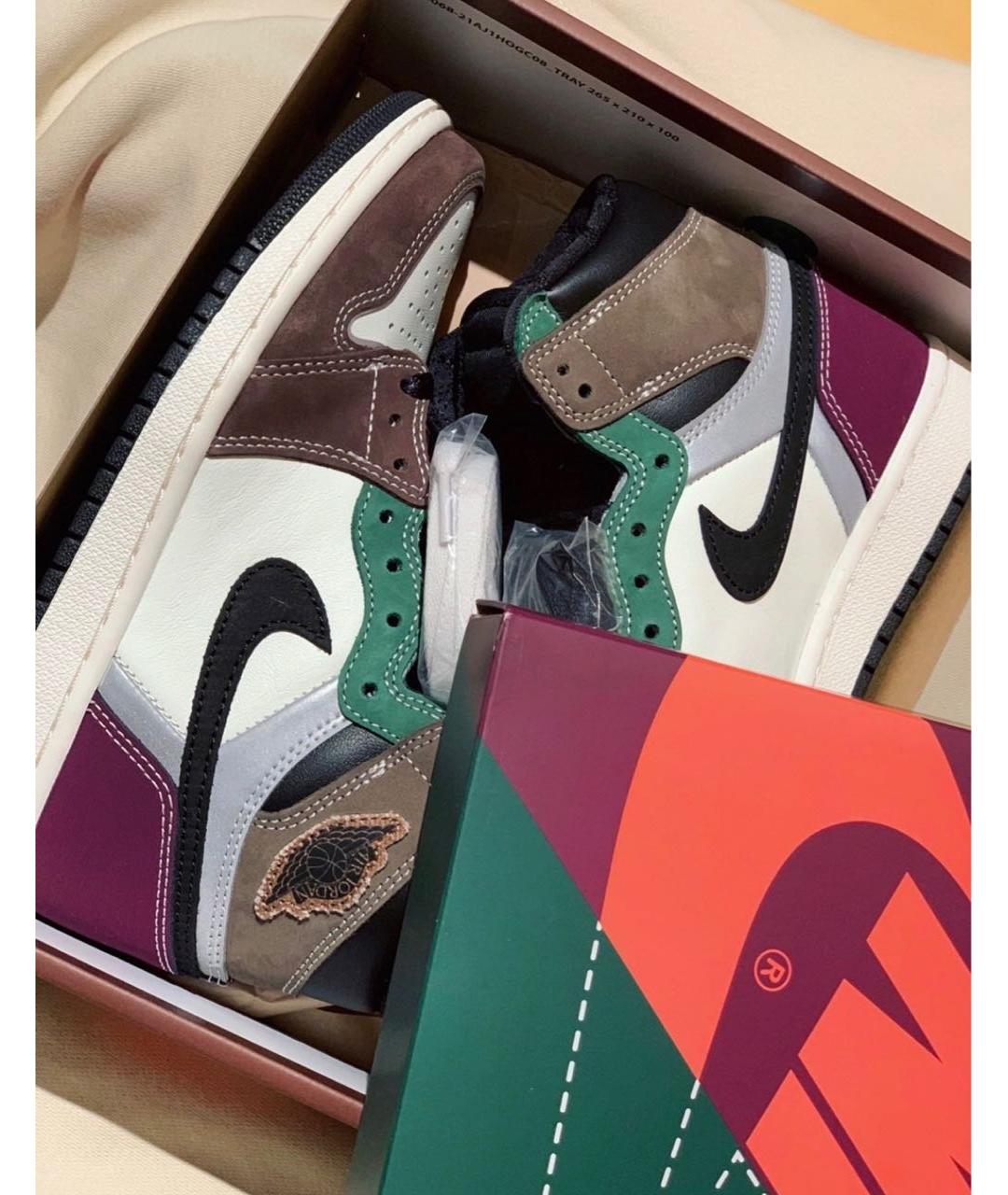 JORDAN Мульти замшевые высокие кроссовки / кеды, фото 4