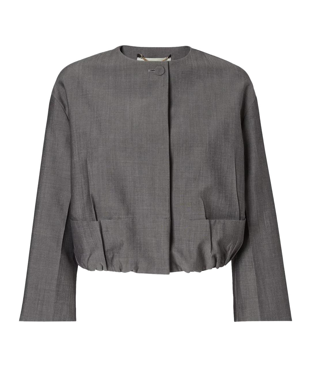 FENDI Серая шерстяная куртка, фото 1