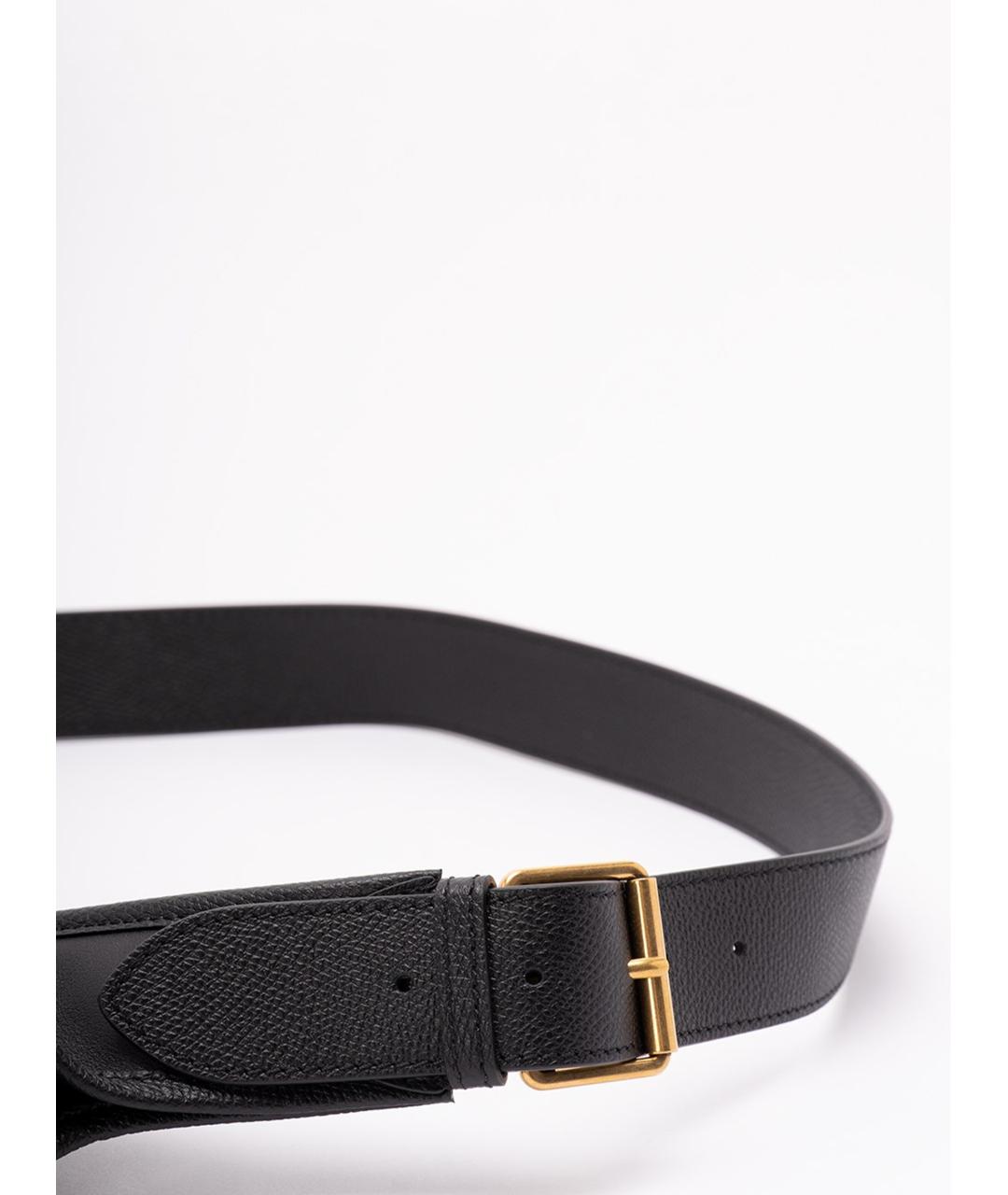 VALENTINO Черная кожаная поясная сумка, фото 4