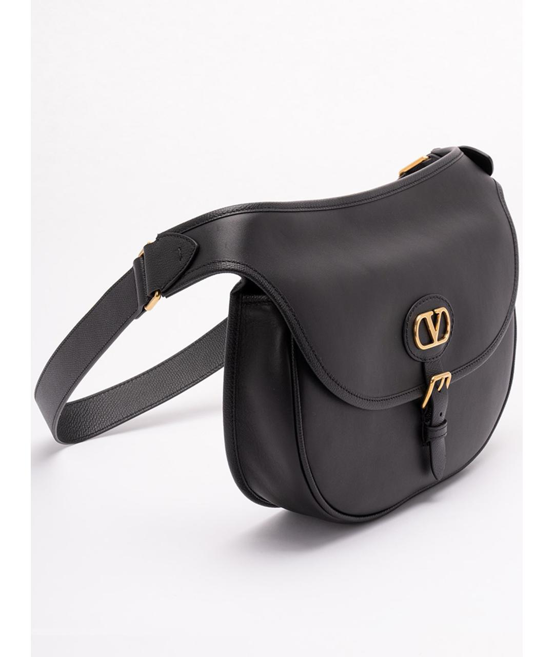 VALENTINO Черная кожаная поясная сумка, фото 3