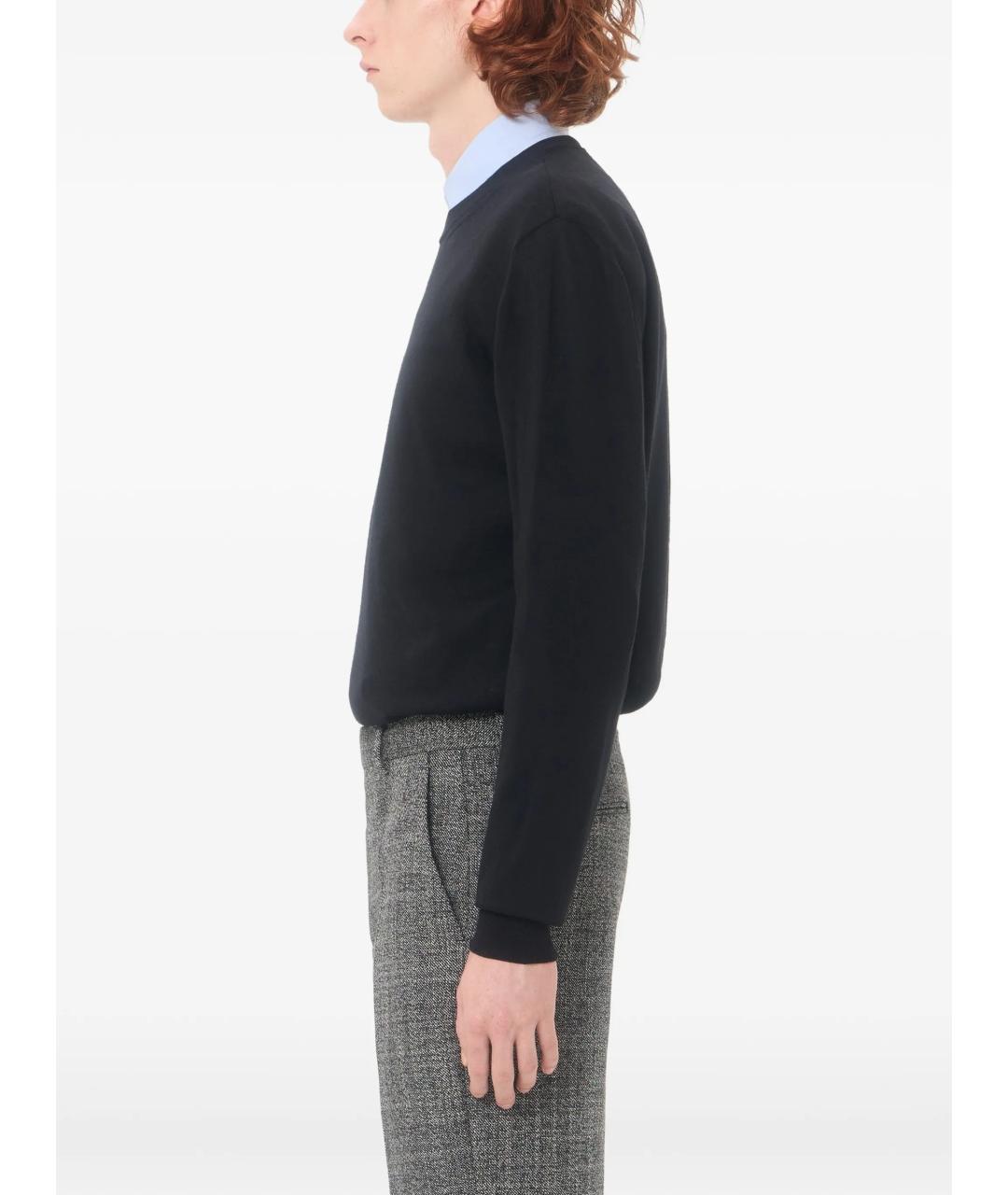 VALENTINO Черный шерстяной джемпер / свитер, фото 4