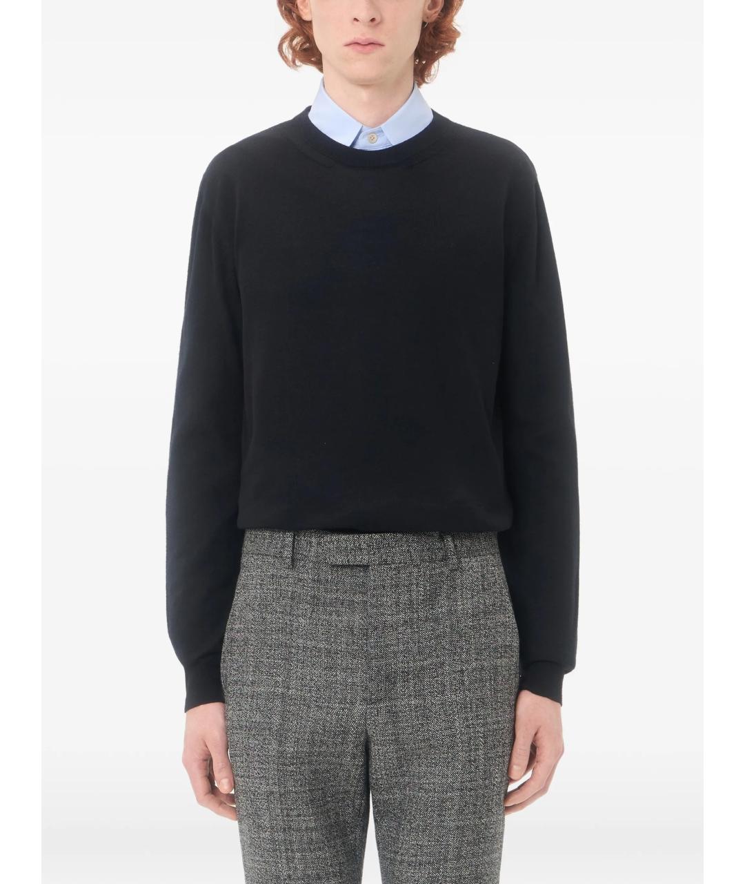 VALENTINO Черный шерстяной джемпер / свитер, фото 3