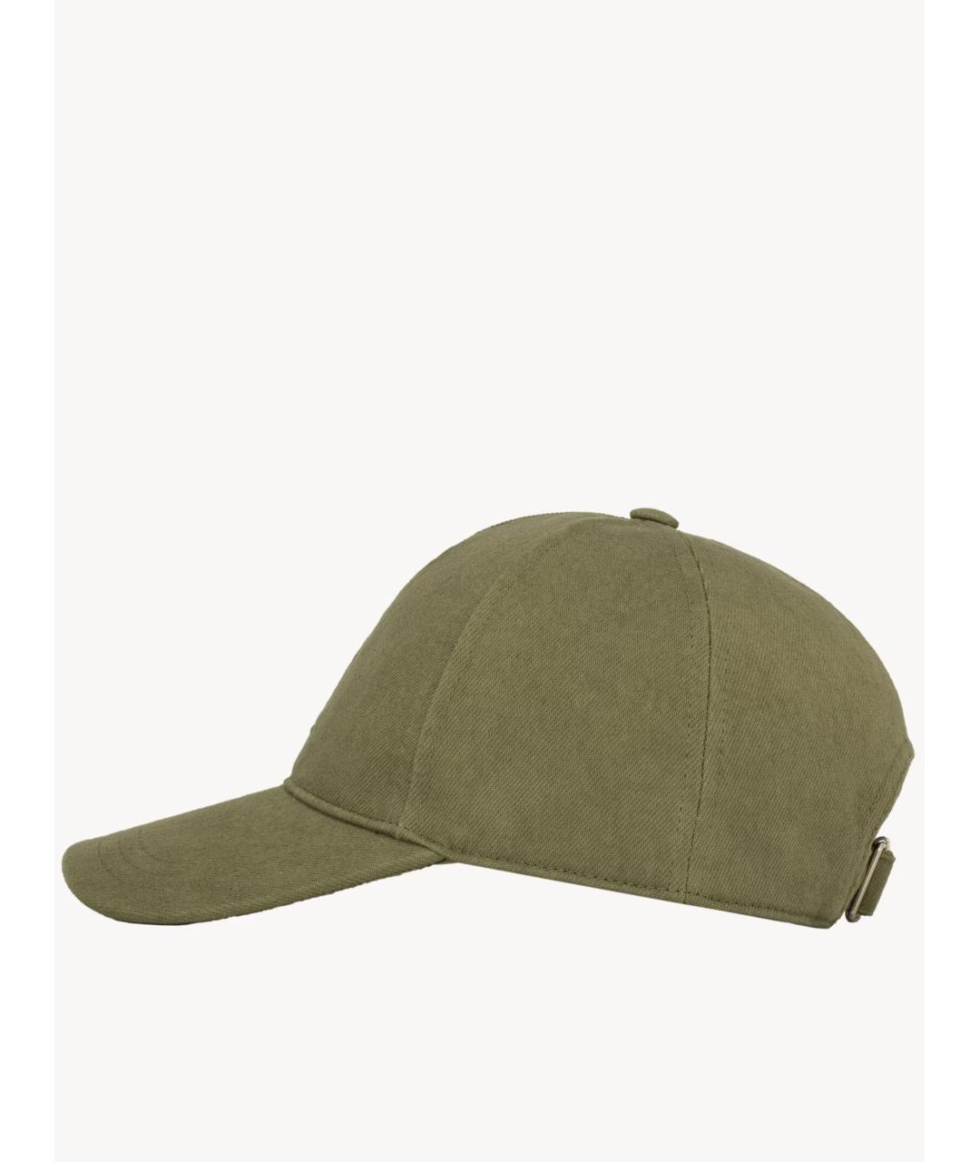 SAINT LAURENT Зеленая хлопковая кепка/бейсболка, фото 2